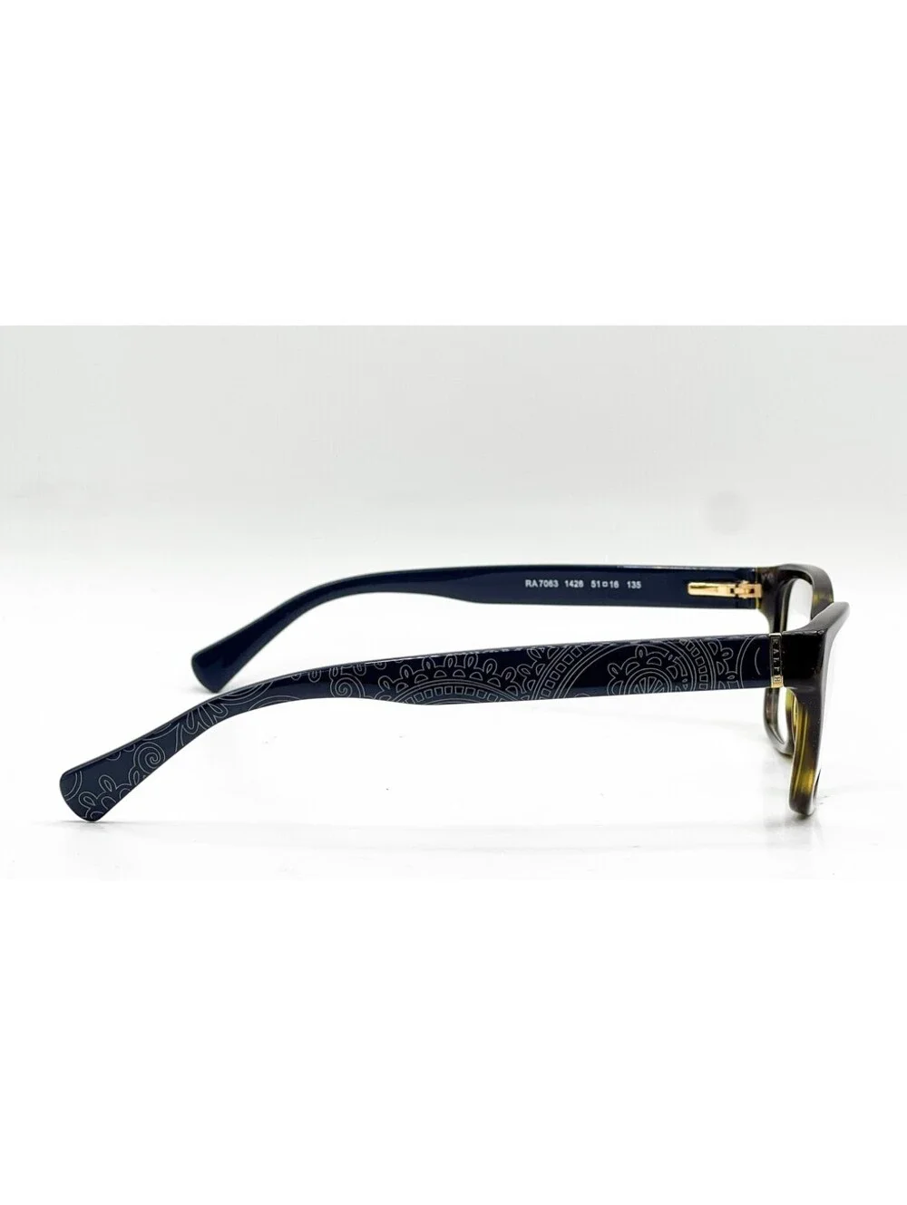 Ralph Lauren RA 7063 1426 Dark Havana Full Rim Eyeglass Frames 51-16-135